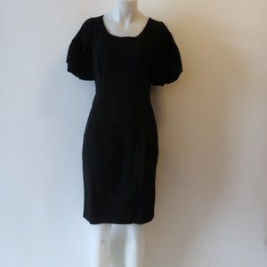 MAGASCHONI BLACK PUFF SLEEVE DRESS  NWOT SZ S